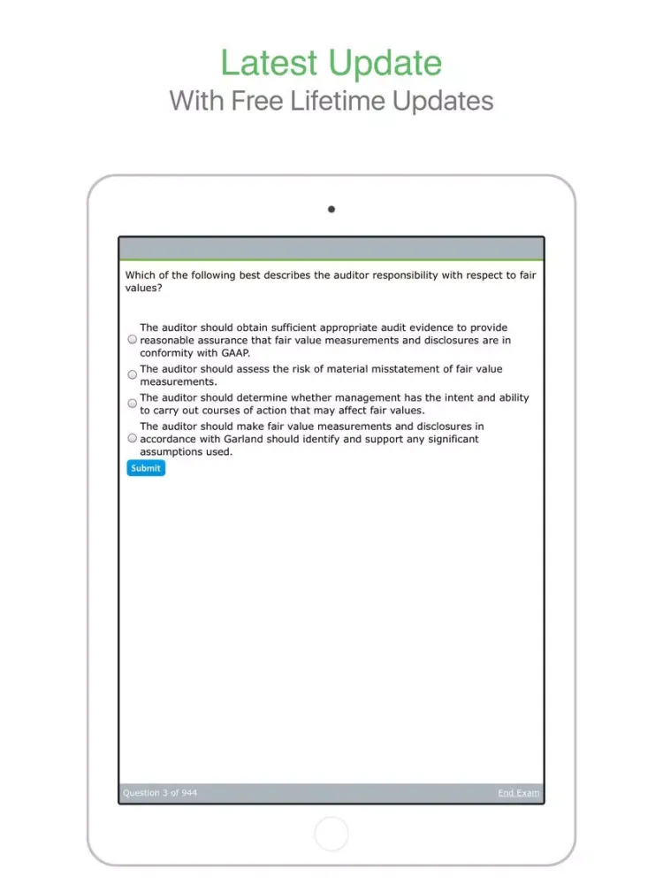 Capturas de pantalla de CPA: Auditing And Attestation - Self-Paced iPad 