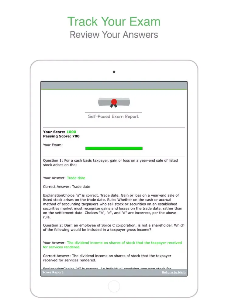 Capturas de pantalla de CPA: Auditing And Attestation - Self-Paced iPad 