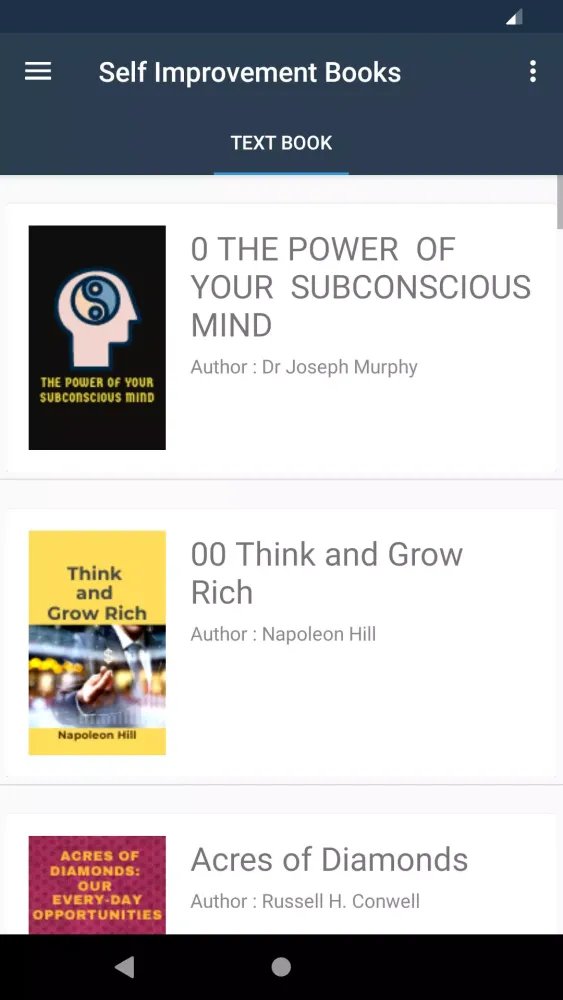 Self Improvement Books offline Screenshots