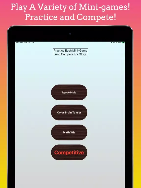 Mini-Game World iPad  Screenshots