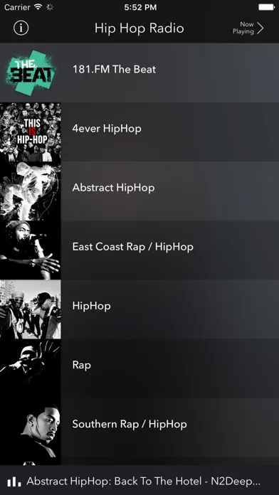 ภาพหน้าจอของ Hip Hop Music Radio