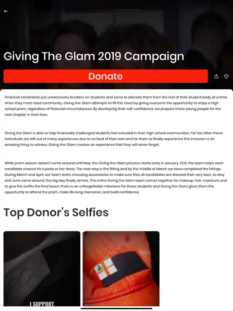 GTG Giving App iPad  سکرین شاٹس