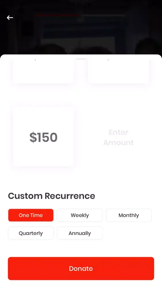 GTG Giving App سکرین شاٹس