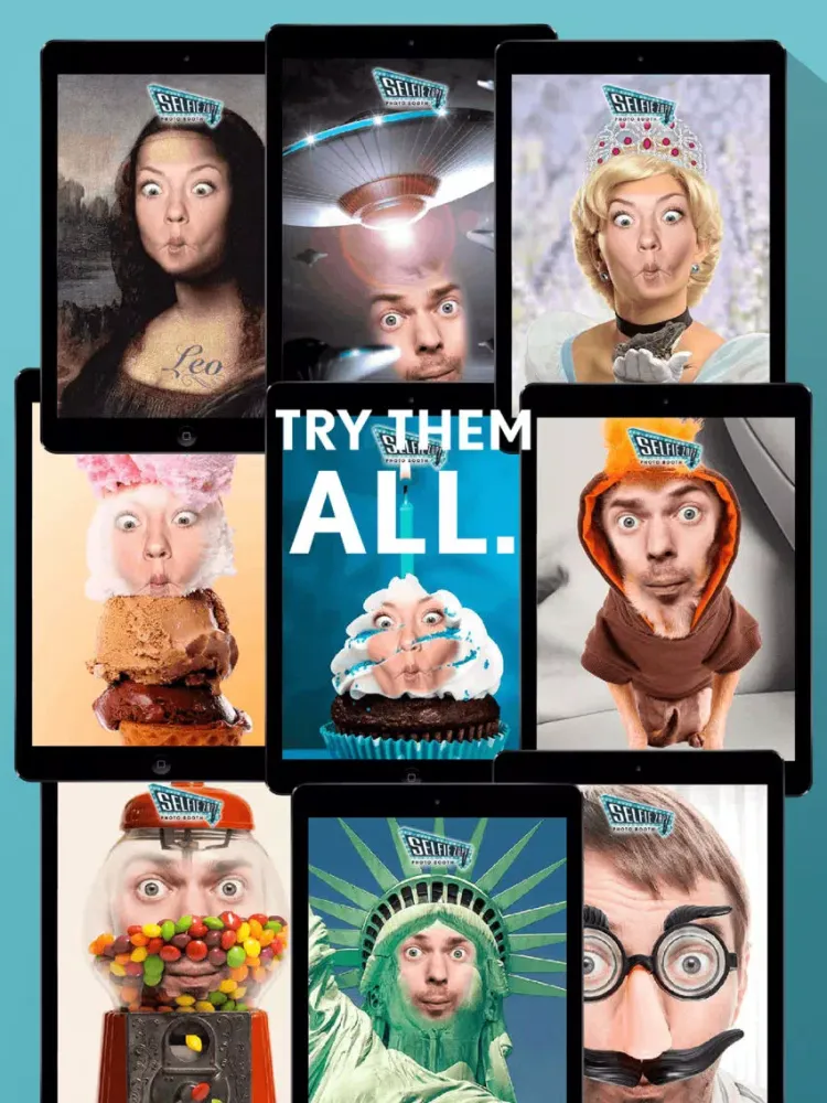Selfie Zap: Face Montage Photo Costume Maker Booth iPad  Screenshots