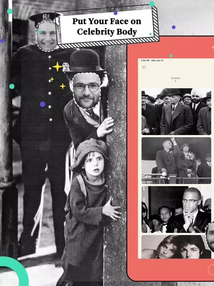 Zrzuty ekranu Selfistory-Historic Selfie iPad 