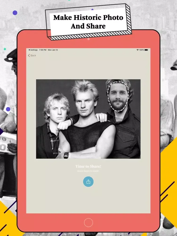 Zrzuty ekranu Selfistory-Historic Selfie iPad 
