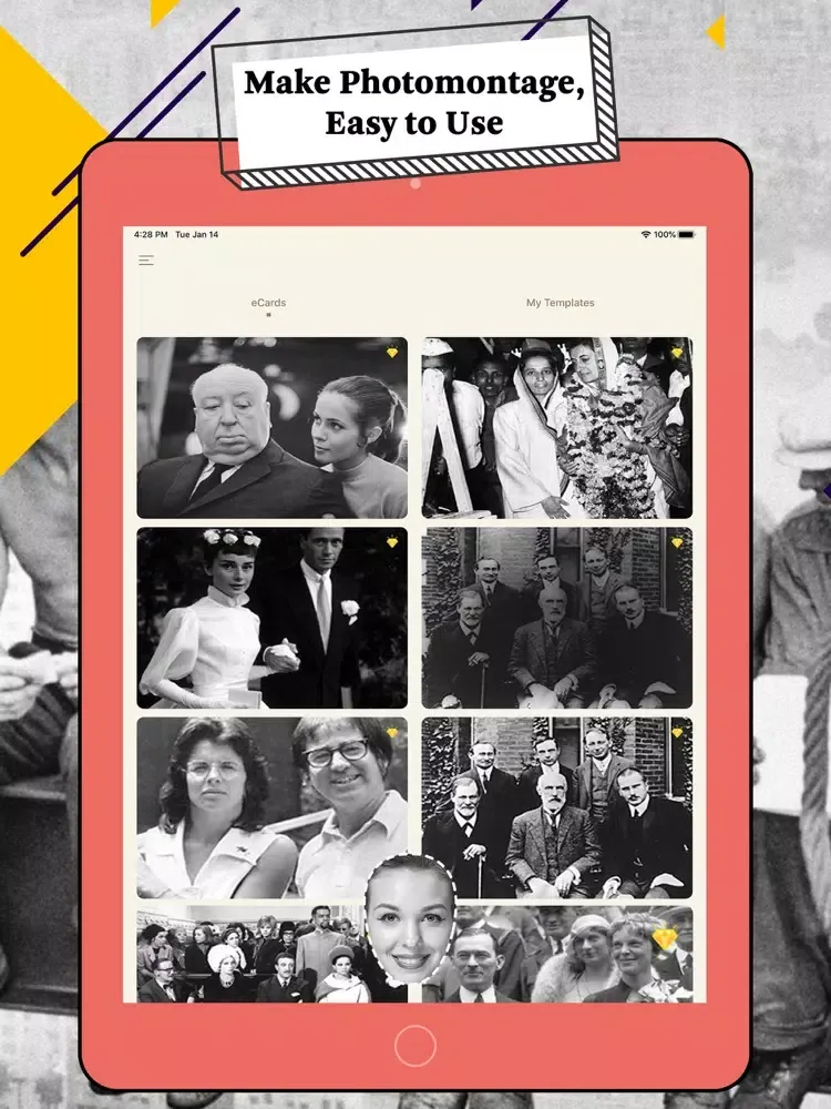 Zrzuty ekranu Selfistory-Historic Selfie iPad 