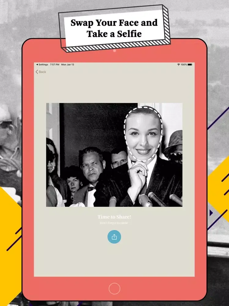 Zrzuty ekranu Selfistory-Historic Selfie iPad 