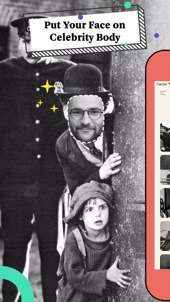 Zrzuty ekranu Selfistory-Historic Selfie