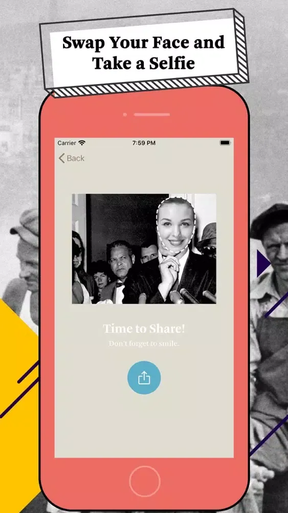 Zrzuty ekranu Selfistory-Historic Selfie