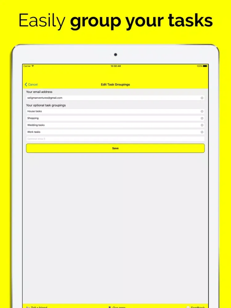 Скриншоты Task iPad 