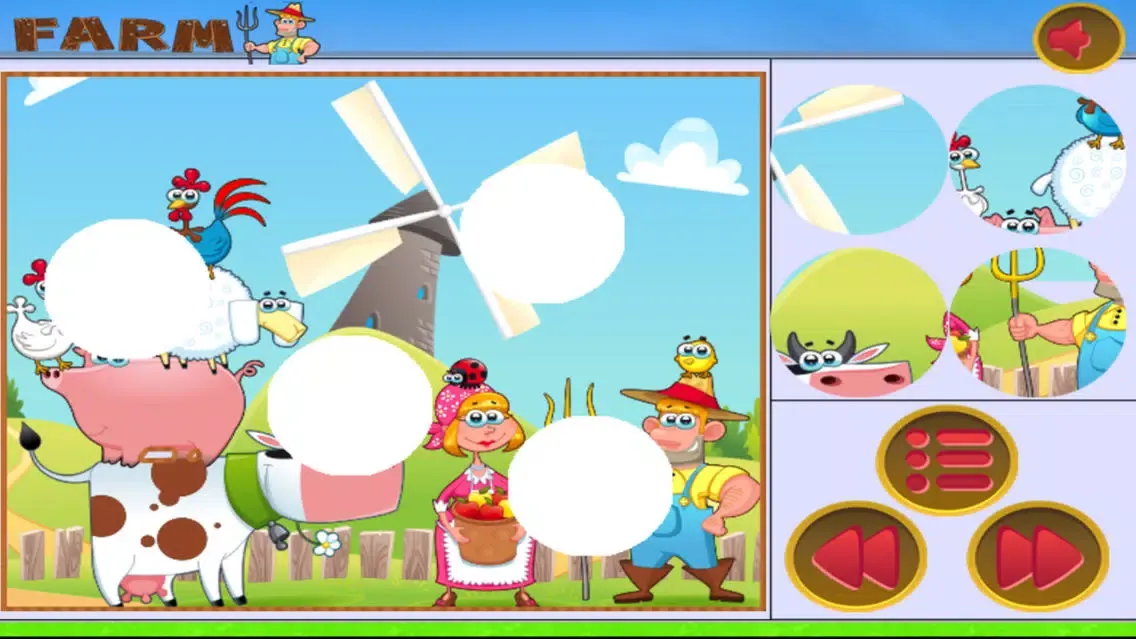 Скриншоты Ali Daddy's Farm Kids - Puzzle Game