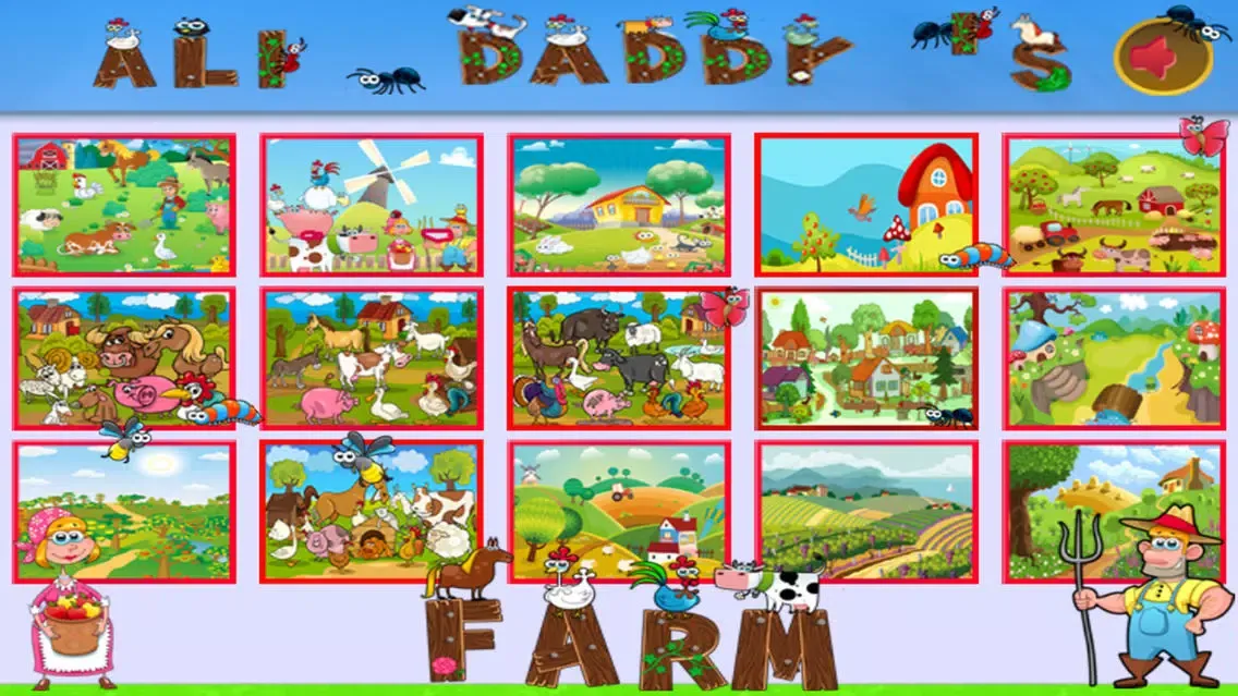 Скриншоты Ali Daddy's Farm Kids - Puzzle Game