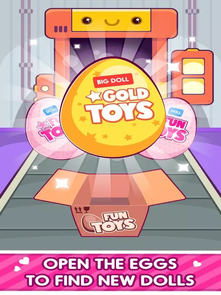 Zrzuty ekranu Cuties Doll Open Eggs Toy Game iPad 
