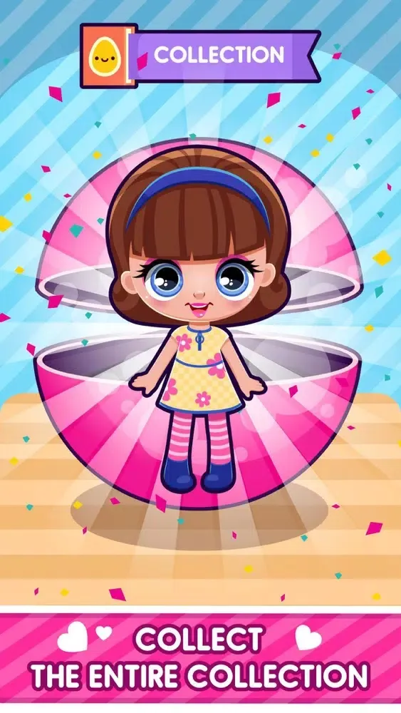 Zrzuty ekranu Cuties Doll Open Eggs Toy Game