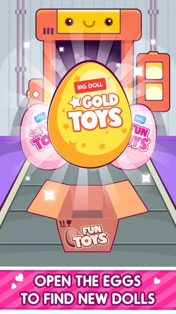 Zrzuty ekranu Cuties Doll Open Eggs Toy Game