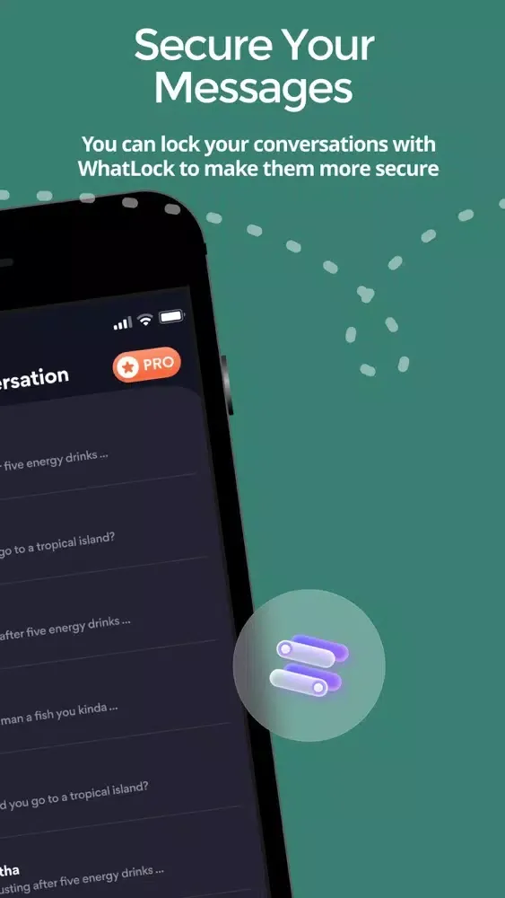 Zrzuty ekranu WhatLock: Lock for Messages
