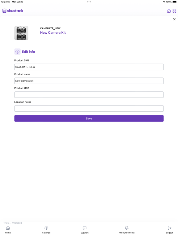 Skustack iPad  스크린샷