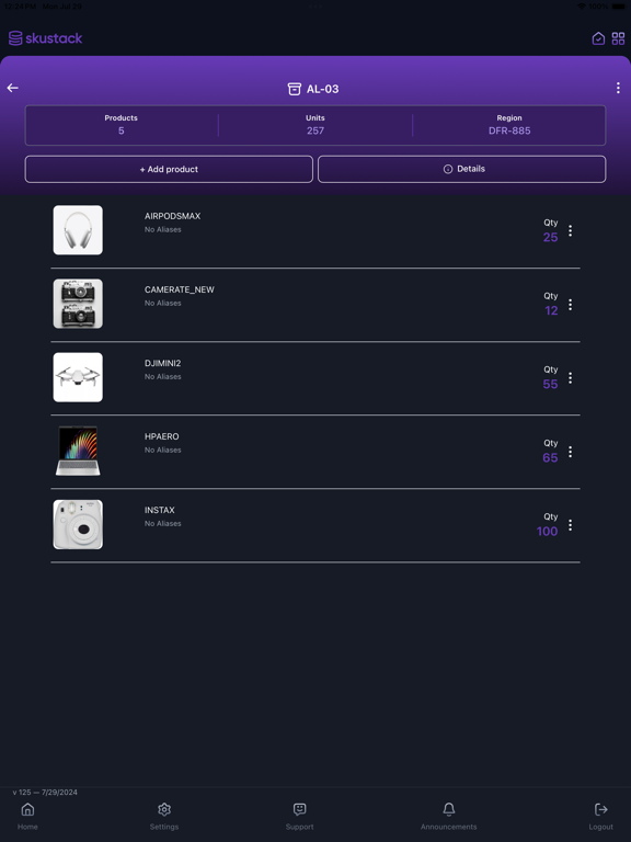 Skustack iPad  스크린샷