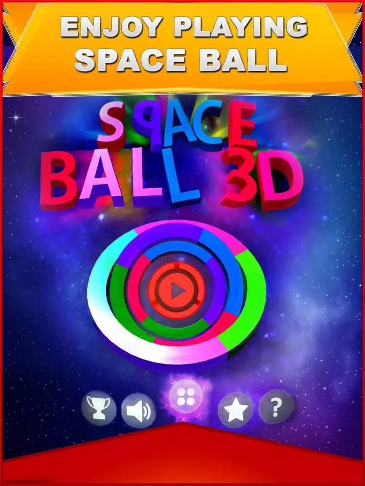 Space ball 3D – Tap to jump and escape gravity iPad  스크린샷