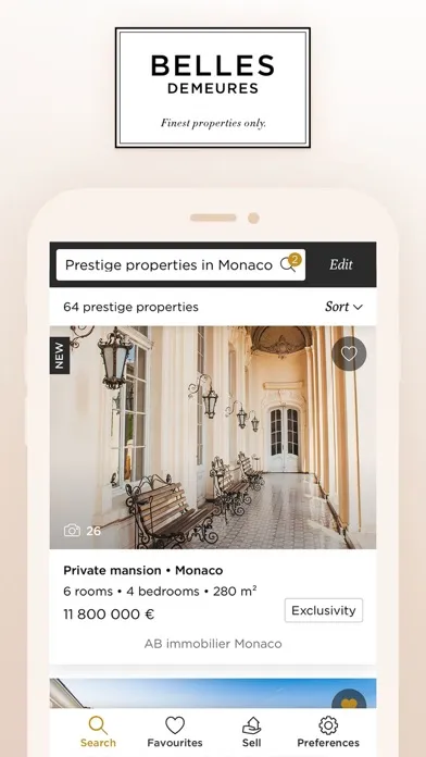 Captures d'écran de Belles Demeures- real estate