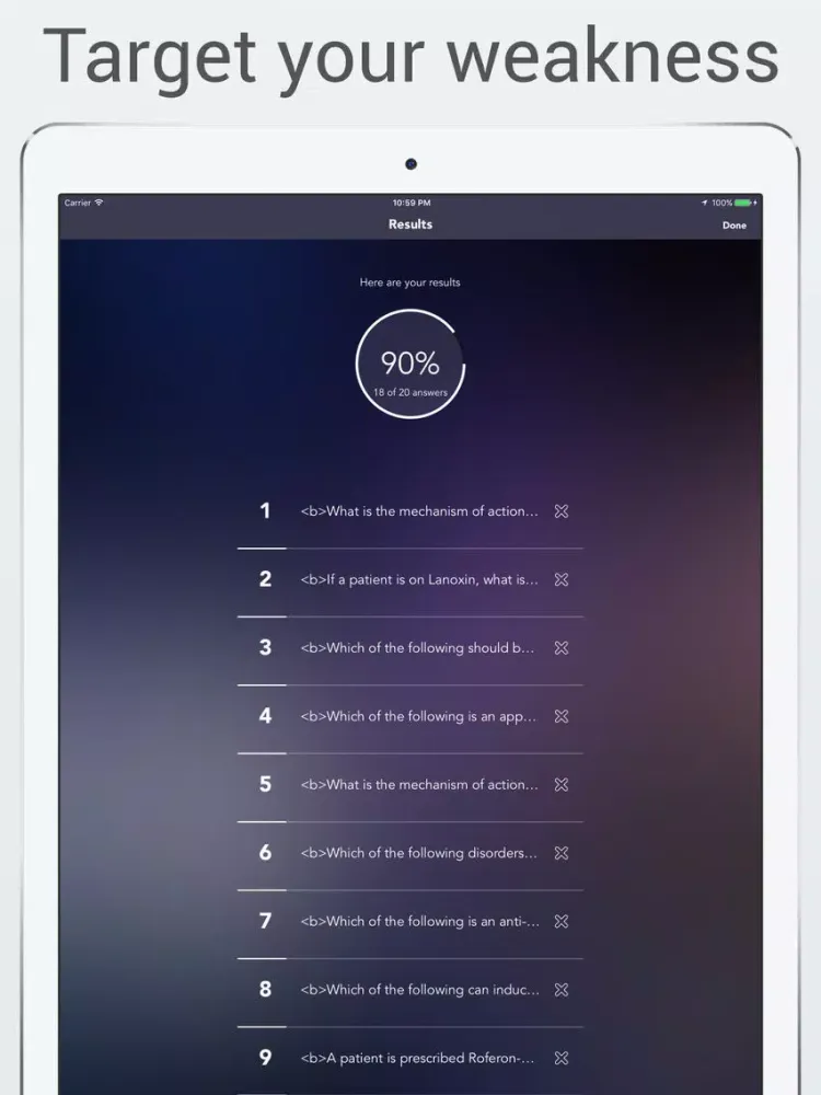 صور MACE Medication Aide Test Prep iPad 