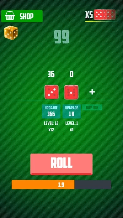 Red dices: roller Idle スクリーンショット
