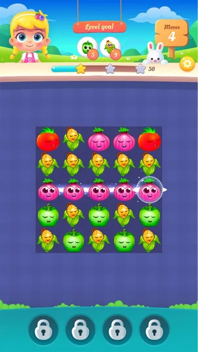 ภาพหน้าจอของ Garden Fruits - match 3 to win
