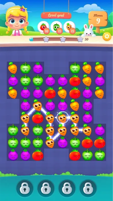 ภาพหน้าจอของ Garden Fruits - match 3 to win