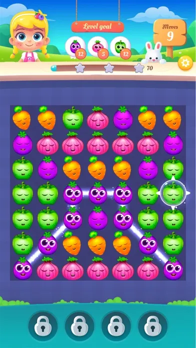 ภาพหน้าจอของ Garden Fruits - match 3 to win