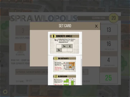 صور Sprawlopolis Score Tracker iPad 