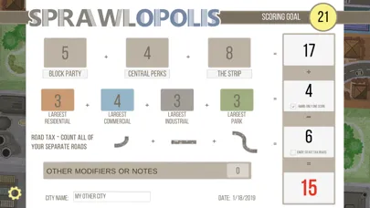 صور Sprawlopolis Score Tracker