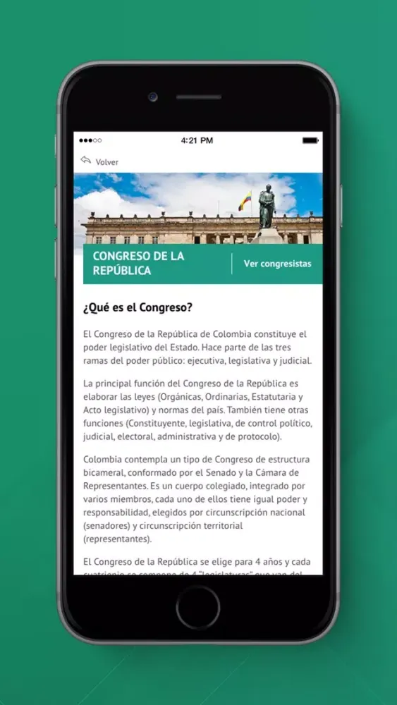 Tangkapan layar Conexión Congreso
