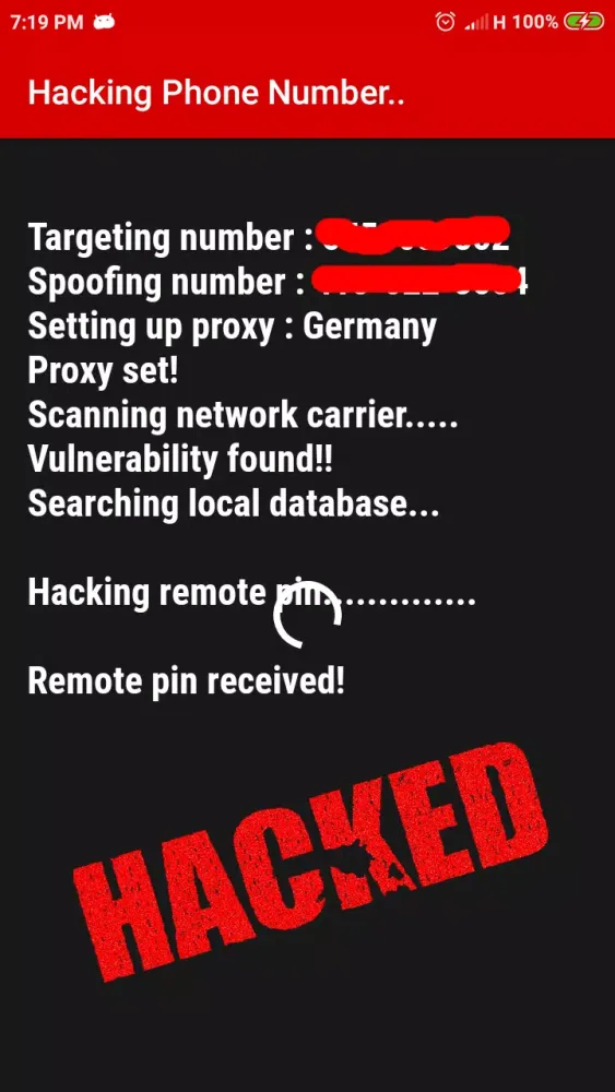 Zrzuty ekranu Phone Number Hacker Simulator