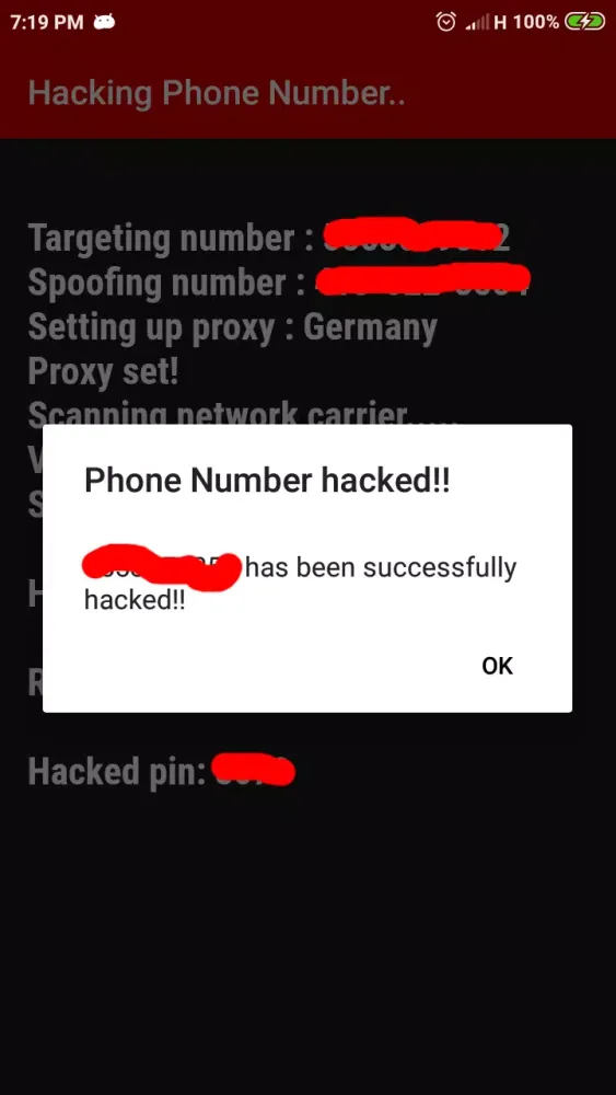 Zrzuty ekranu Phone Number Hacker Simulator