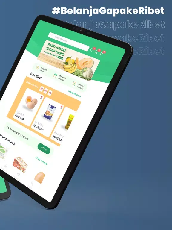 Sahara - Belanja Grocery iPad 应用截图