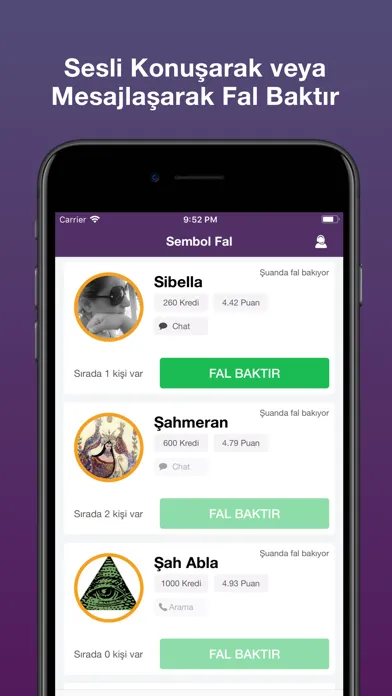 Sembol Fal - Gerçek Falcılar سکرین شاٹس