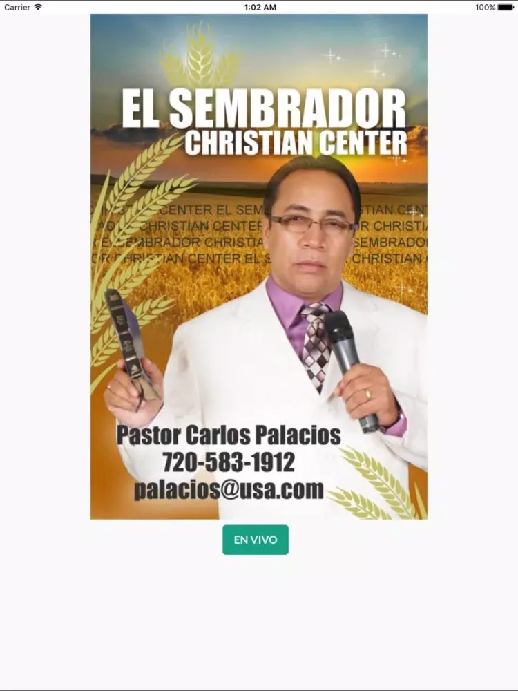 El Sembrador Christian Center iPad  Screenshots