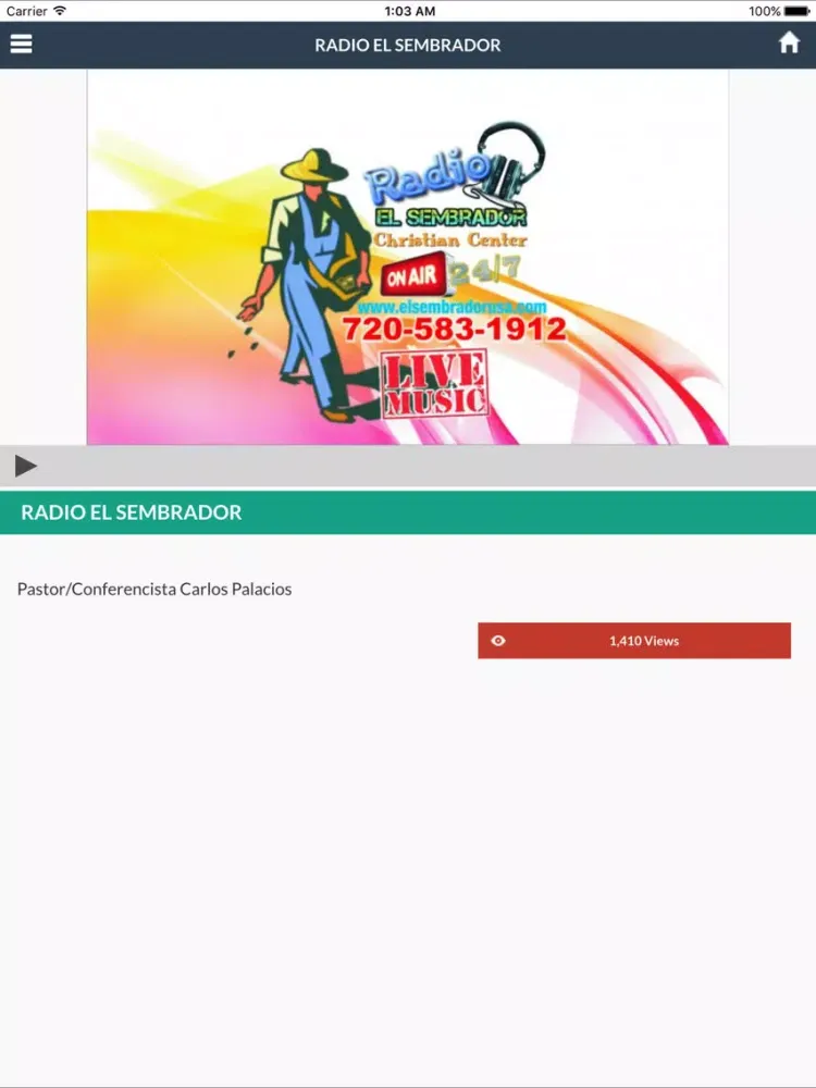 El Sembrador Christian Center iPad  Screenshots