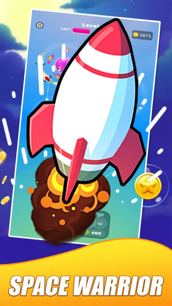 Tangkapan skrin Cosmic Shooter Game