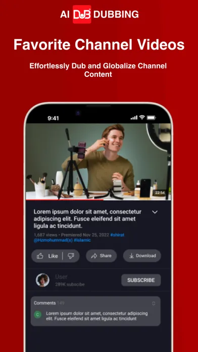ภาพหน้าจอของ Dub AI & AI Video Translator