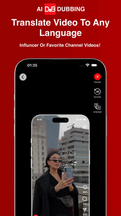 ภาพหน้าจอของ Dub AI & AI Video Translator