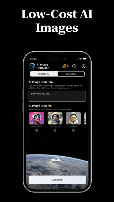Tangkapan layar Imagine: AI Image Producer