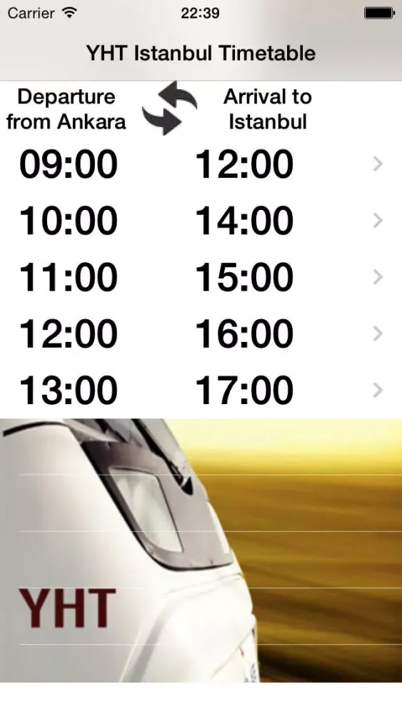 تصاویر YHT Istanbul Timetable