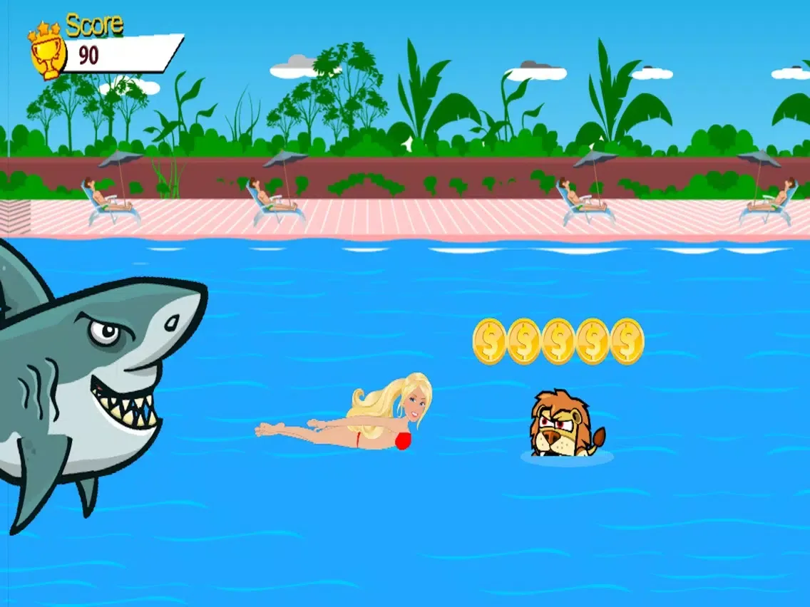 Princess Shark Attack iPad 應用截圖
