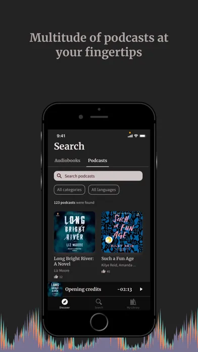 Capturas de pantalla de Semu Audiobooks & Podcasts
