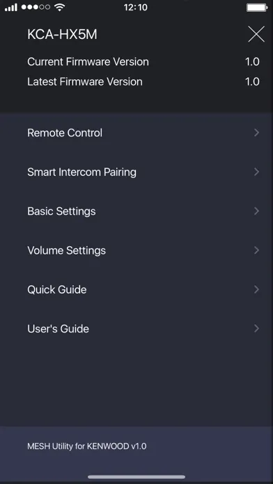 Capturas de pantalla de Mesh Utility for KENWOOD