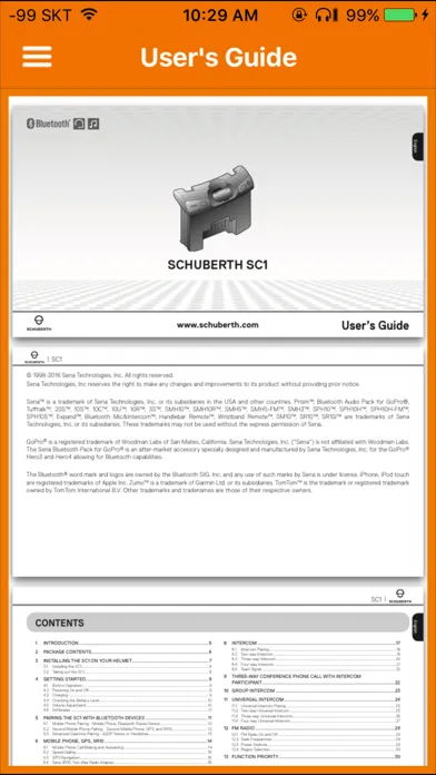 Capturas de pantalla de SCHUBERTH
