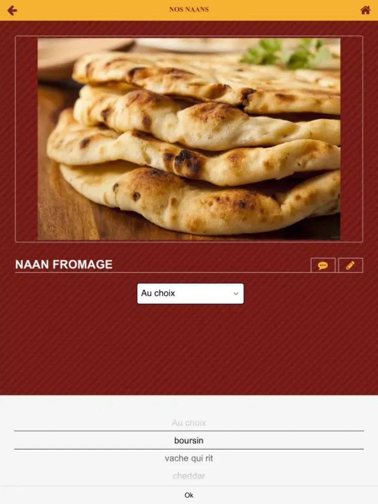 Tangkapan layar L'Artisan du Naan iPad 