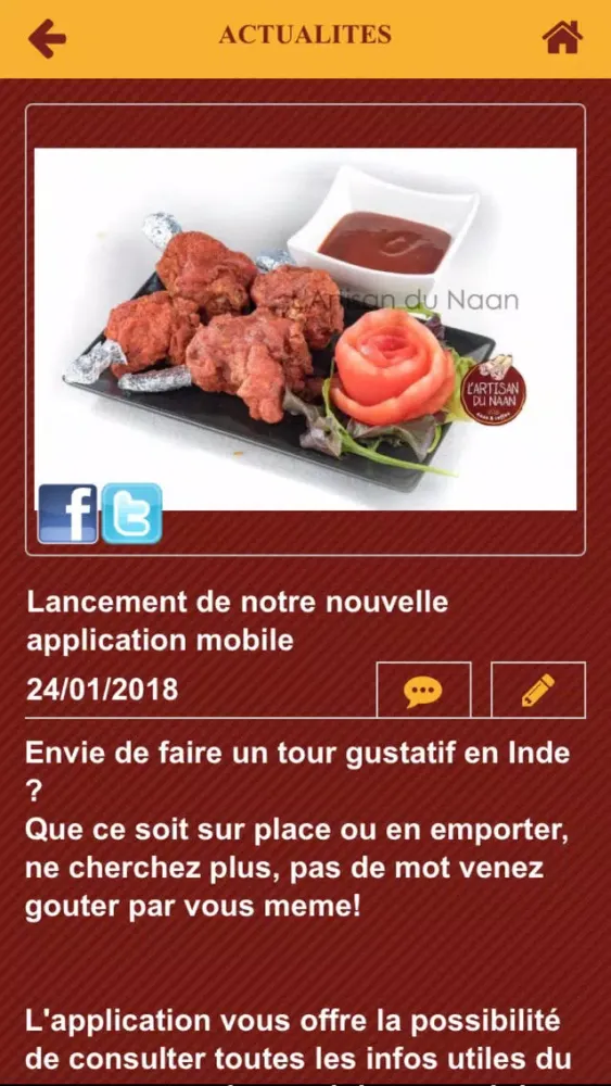 Tangkapan layar L'Artisan du Naan